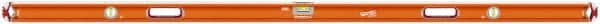 SAVAGE by SWANSON - Magnetic 78" Long 3 Vial Box Beam Level - Aluminum, Orange - Exact Tooling
