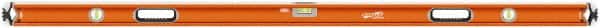 SAVAGE by SWANSON - 72" Long 3 Vial Box Beam Level - Aluminum, Orange - Exact Tooling