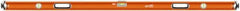 SAVAGE by SWANSON - 72" Long 3 Vial Box Beam Level - Aluminum, Orange - Exact Tooling