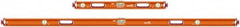 SAVAGE by SWANSON - Magnetic 32" & 78" Long 3 Vial Box Beam Level - Aluminum, Orange - Exact Tooling