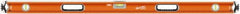 SAVAGE by SWANSON - 54" Long 3 Vial Box Beam Level - Aluminum, Orange - Exact Tooling