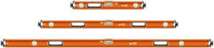 SAVAGE by SWANSON - 24" & 48" & 78" Long 3 Vial Box Beam Level - Aluminum, Orange - Exact Tooling