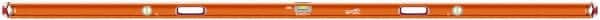 SAVAGE by SWANSON - Magnetic 96" Long 3 Vial Box Beam Level - Aluminum, Orange - Exact Tooling