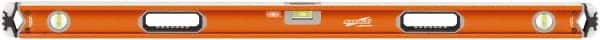 SAVAGE by SWANSON - 48" Long 3 Vial Box Beam Level - Aluminum, Orange - Exact Tooling