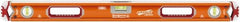 SAVAGE by SWANSON - Magnetic 32" Long 3 Vial Box Beam Level - Aluminum, Orange - Exact Tooling
