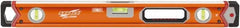SAVAGE by SWANSON - 24" Long 3 Vial Box Beam Level - Aluminum, Orange - Exact Tooling