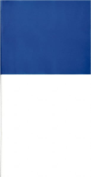 SAVAGE by SWANSON - 2" High x 3" Wide, Blue PVC Marking Flag - 16" Overall Height - Exact Tooling