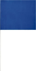 SAVAGE by SWANSON - 2" High x 3" Wide, Blue PVC Marking Flag - 16" Overall Height - Exact Tooling
