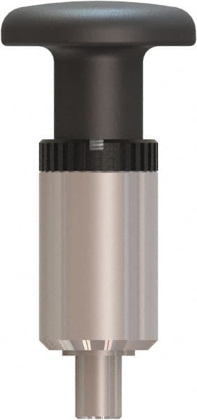 Made in USA - 3/8" Pin Diam, 0.61" Usable Length, Pull Knob Handle Quick Release Pin - 3.79" OAL - Exact Tooling