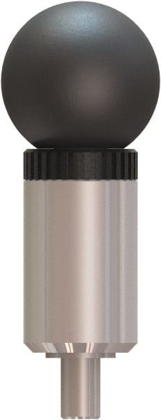 Made in USA - 5/16" Pin Diam, 0.61" Usable Length, Ball Knob Handle Quick Release Pin - 3.53" OAL - Exact Tooling
