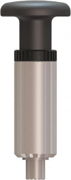 Made in USA - 1/2" Pin Diam, 0.57" Usable Length, Pull Knob Handle Quick Release Pin - 4.45" OAL - Exact Tooling