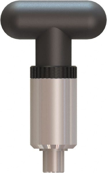 Made in USA - 1/2" Pin Diam, 0.57" Usable Length, T Handle Quick Release Pin - 4" OAL - Exact Tooling