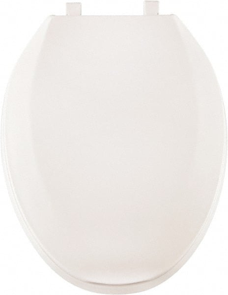 CENTOCO - 18.9 Inch Long, 2 Inch Inside Width, Polypropylene, Elongated, Closed Front with Cover, Toilet Seat - 14 Inch Outside Width, Residential, Commercial, Health Care, Industrial, Institutional Installation, White - Exact Tooling