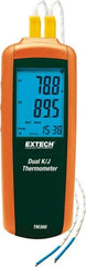 Extech - -328 to 2,501°F Digital Thermometer - LCD Display, K, J Thermocouple Sensor, AAA Battery Power - Exact Tooling