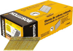 Stanley Bostitch - 12 Gauge 0.113" Shank Diam 2" Long Framing Nails for Power Nailers - Steel, Galvanized Finish, Smooth Shank, Angled Stick Wire Collation, Round Head, Diamond Point - Exact Tooling