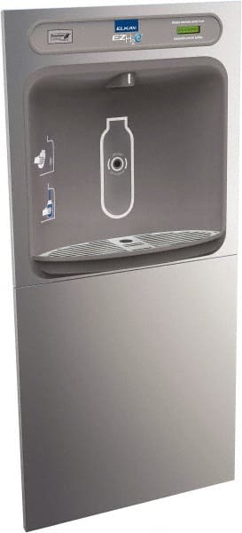 ELKAY - 8 GPH Cooling Capacity In Wall Recessed Water Cooler & Fountain - In-Wall, 20 to 105 psi, 0.20 hp, Stainless Steel - Exact Tooling