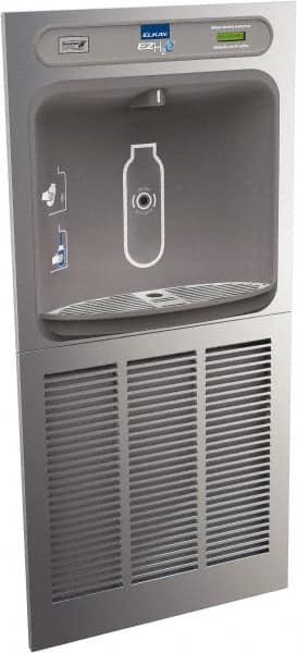 ELKAY - 8 GPH Cooling Capacity In Wall Recessed Water Cooler & Fountain - In-Wall, 20 to 105 psi, 0.20 hp, Stainless Steel - Exact Tooling