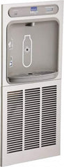 ELKAY - 8 GPH Cooling Capacity Barrier Free Wall Mounted Water Cooler & Fountain - In-Wall, 20 to 105 psi, 0.20 hp, Stainless Steel - Exact Tooling