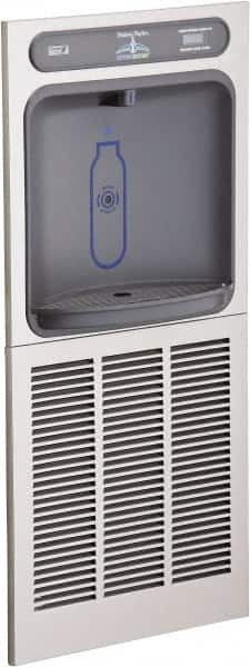 Halsey Taylor - 8 GPH Cooling Capacity In Wall Recessed Water Cooler & Fountain - In-Wall, 20 to 105 psi, 0.20 hp, Stainless Steel - Exact Tooling