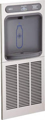 Halsey Taylor - 8 GPH Cooling Capacity In Wall Recessed Water Cooler & Fountain - In-Wall, 20 to 105 psi, 0.20 hp, Stainless Steel - Exact Tooling