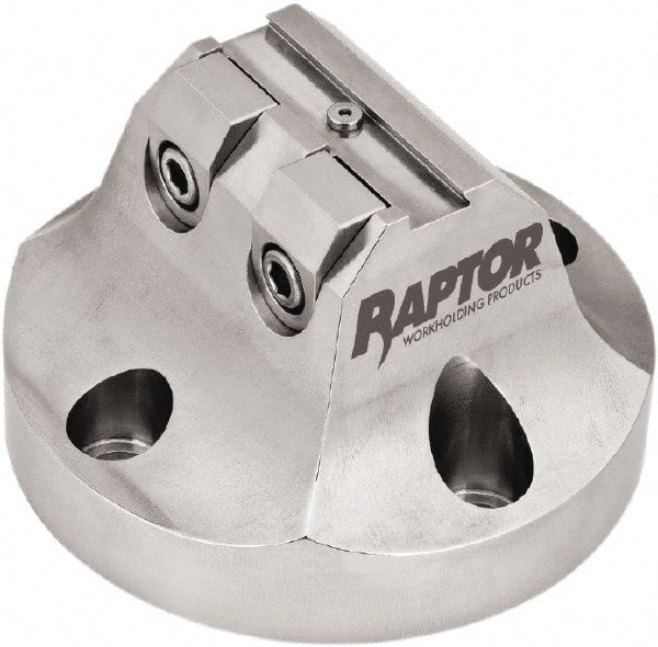 Raptor Workholding - 3/8" Jaw Width, 3" High Dovetail Vise - For Use with 4 & 5 Axis Workholding Systems - Exact Tooling