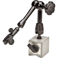 Mitutoyo - 50mm Long x 50mm Wide x 55mm High Magnetic Indicator Base with On/Off Switch - 600 N Magnetic Pull - Exact Tooling