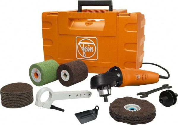 Fein - 9" Pad Diam, 900 to 2,500 RPM, Handheld Electric Polisher - 5/8-11" Spindle Thread, 10 Amps, 120 Volts - Exact Tooling