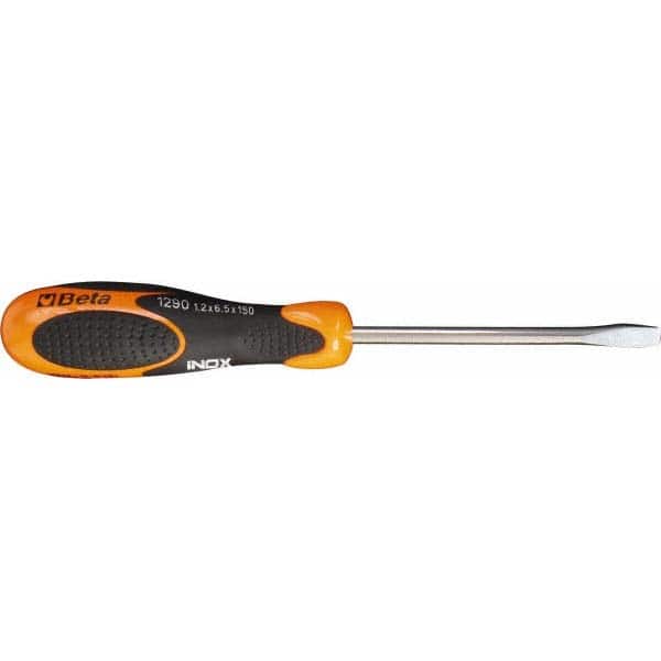 Beta - 6.5mm Blade Width, 10" OAL, Standard Slotted Screwdriver - Exact Tooling