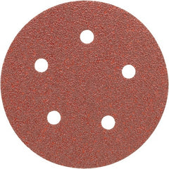 Porter-Cable - 5" Diam, 40 Grit, Aluminum Oxide Hook & Loop Disc - Coarse Grade, Coated, C Weight Paper Backing, - Exact Tooling