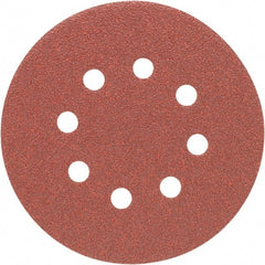Porter-Cable - 5" Diam, 180 Grit, Aluminum Oxide Hook & Loop Disc - Very Fine Grade, Coated, C Weight Paper Backing, - Exact Tooling