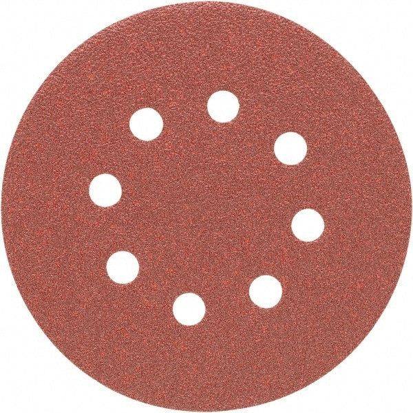 Porter-Cable - 5" Diam, 40 Grit, Aluminum Oxide Hook & Loop Disc - Coarse Grade, Coated, C Weight Paper Backing, - Exact Tooling