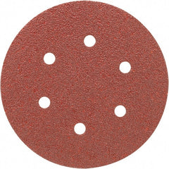 Porter-Cable - 6" Diam, 120 Grit, Aluminum Oxide Hook & Loop Disc - Fine Grade, Coated, C Weight Paper Backing, - Exact Tooling