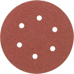Porter-Cable - 6" Diam, 180 Grit, Aluminum Oxide Hook & Loop Disc - Very Fine Grade, Coated, C Weight Paper Backing, - Exact Tooling