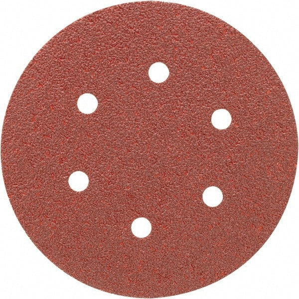 Porter-Cable - 6" Diam, 40 Grit, Aluminum Oxide Hook & Loop Disc - Coarse Grade, Coated, C Weight Paper Backing, - Exact Tooling