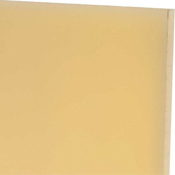 Made in USA - 1/4" Thick x 24" Wide x 2' Long, Polyurethane Sheet - Natural, 75D Hardness, ±0.015 Tolerance - Exact Tooling