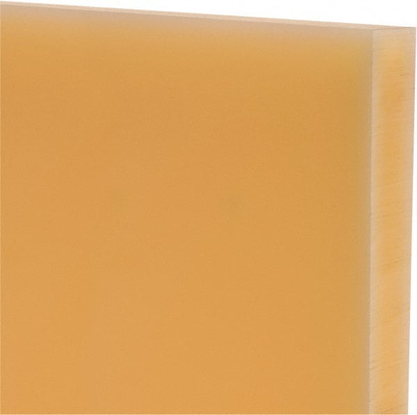 Made in USA - 3/4" Thick x 12" Wide x 1' Long, Polyurethane Sheet - Natural, 75D Hardness, ±0.025 Tolerance - Exact Tooling