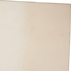 Made in USA - 1/8" Thick x 24" Wide x 1' Long, Polyurethane Sheet - Natural, 80A Hardness, ±0.010 Tolerance - Exact Tooling