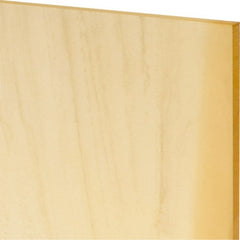 Made in USA - 1/8" Thick x 12" Wide x 1' Long, Polyurethane Sheet - Natural, 80A Hardness, ±0.010 Tolerance - Exact Tooling