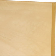 Made in USA - 3/8" Thick x 24" Wide x 1' Long, Polyurethane Sheet - Natural, 80A Hardness, ±0.015 Tolerance - Exact Tooling