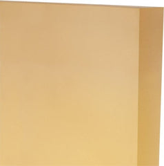 Made in USA - 1" Thick x 24" Wide x 1' Long, Polyurethane Sheet - Natural, 80A Hardness, ±0.025 Tolerance - Exact Tooling
