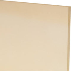 Made in USA - 3/16" Thick x 12" Wide x 1' Long, Polyurethane Sheet - Natural, 90A Hardness, ±0.010 Tolerance - Exact Tooling