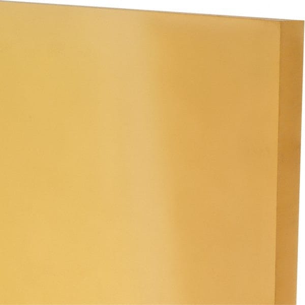 Made in USA - 1/2" Thick x 12" Wide x 1' Long, Polyurethane Sheet - Natural, 90A Hardness, ±0.025 Tolerance - Exact Tooling