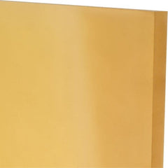 Made in USA - 1/2" Thick x 12" Wide x 1' Long, Polyurethane Sheet - Natural, 90A Hardness, ±0.025 Tolerance - Exact Tooling