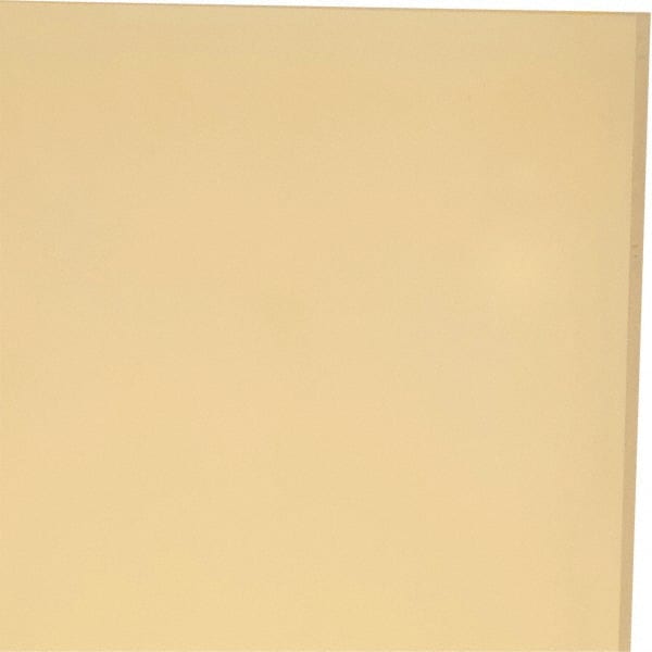 Made in USA - 1/8" Thick x 24" Wide x 1' Long, Polyurethane Sheet - Natural, 95A Hardness, ±0.010 Tolerance - Exact Tooling