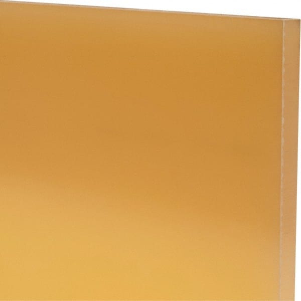 Made in USA - 3/8" Thick x 24" Wide x 1' Long, Polyurethane Sheet - Natural, 95A Hardness, ±0.015 Tolerance - Exact Tooling