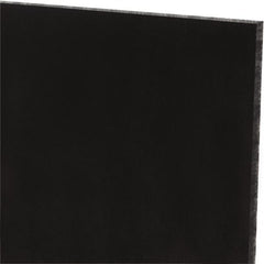 Made in USA - 1/8" Thick x 12" Wide x 1' Long, Polyurethane Sheet - Black, 60A Hardness, ±0.010 Tolerance - Exact Tooling