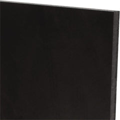 Made in USA - 1/4" Thick x 48" Wide x 2' Long, Polyurethane Sheet - Black, 60A Hardness, ±0.015 Tolerance - Exact Tooling