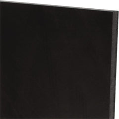 Made in USA - 1/4" Thick x 12" Wide x 1' Long, Polyurethane Sheet - Black, 60A Hardness, ±0.015 Tolerance - Exact Tooling