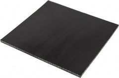 Made in USA - 3/8" Thick x 12" Wide x 1' Long, Polyurethane Sheet - Black, 60A Hardness, ±0.015 Tolerance - Exact Tooling