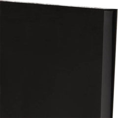 Made in USA - 3/4" Thick x 12" Wide x 1' Long, Polyurethane Sheet - Black, 60A Hardness, ±0.025 Tolerance - Exact Tooling